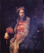 Anthony Van Dyck Portrait of the one armed painter Marten Rijckaert oil painting on canvas